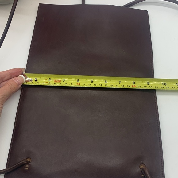 CLAUDIO ORCIANI Redish Brown Leather Backpack Made Italy MCB6743R - Picture 11 of 13